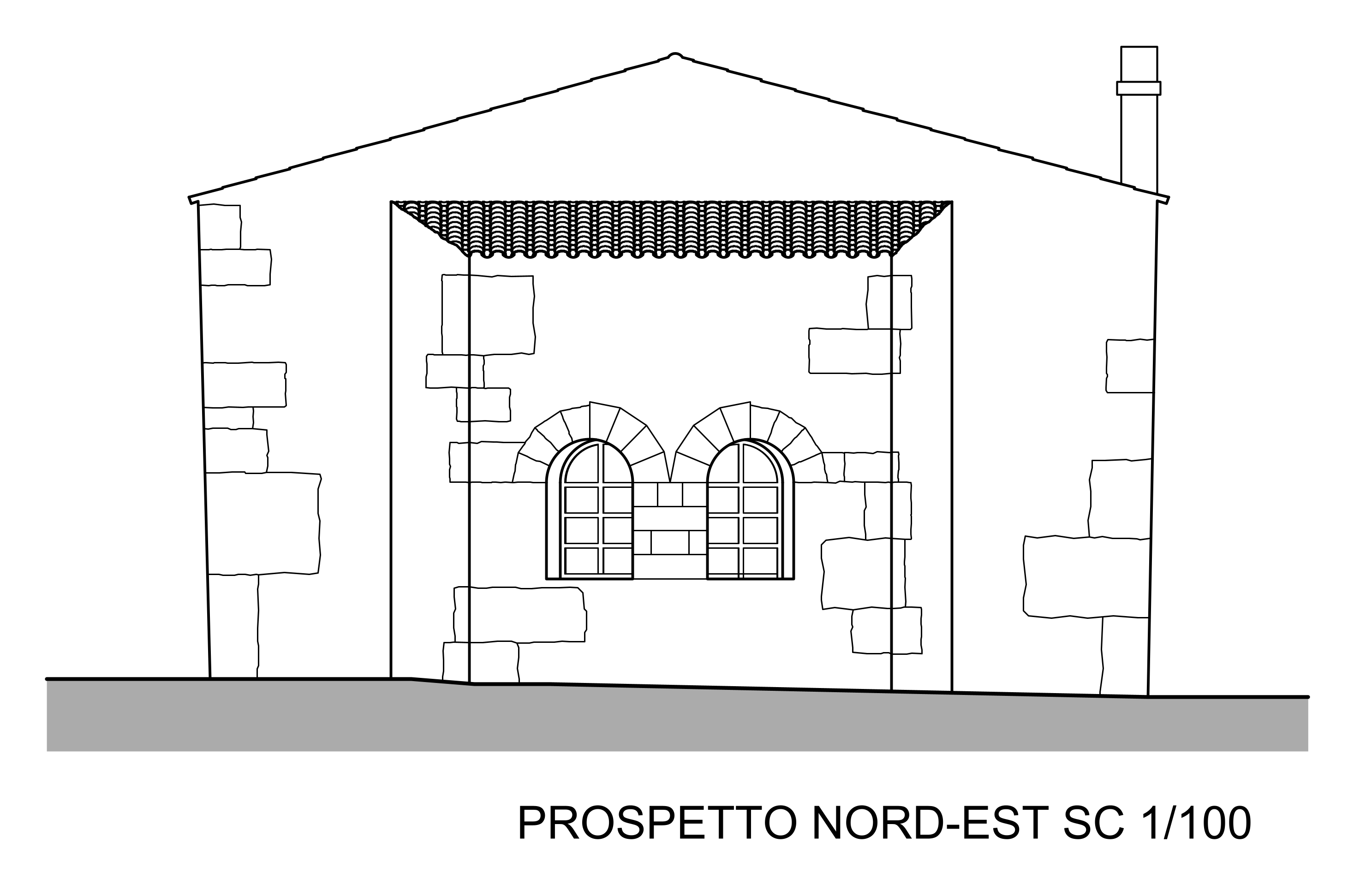 Progetto - Prospetto NE Abside.jpg